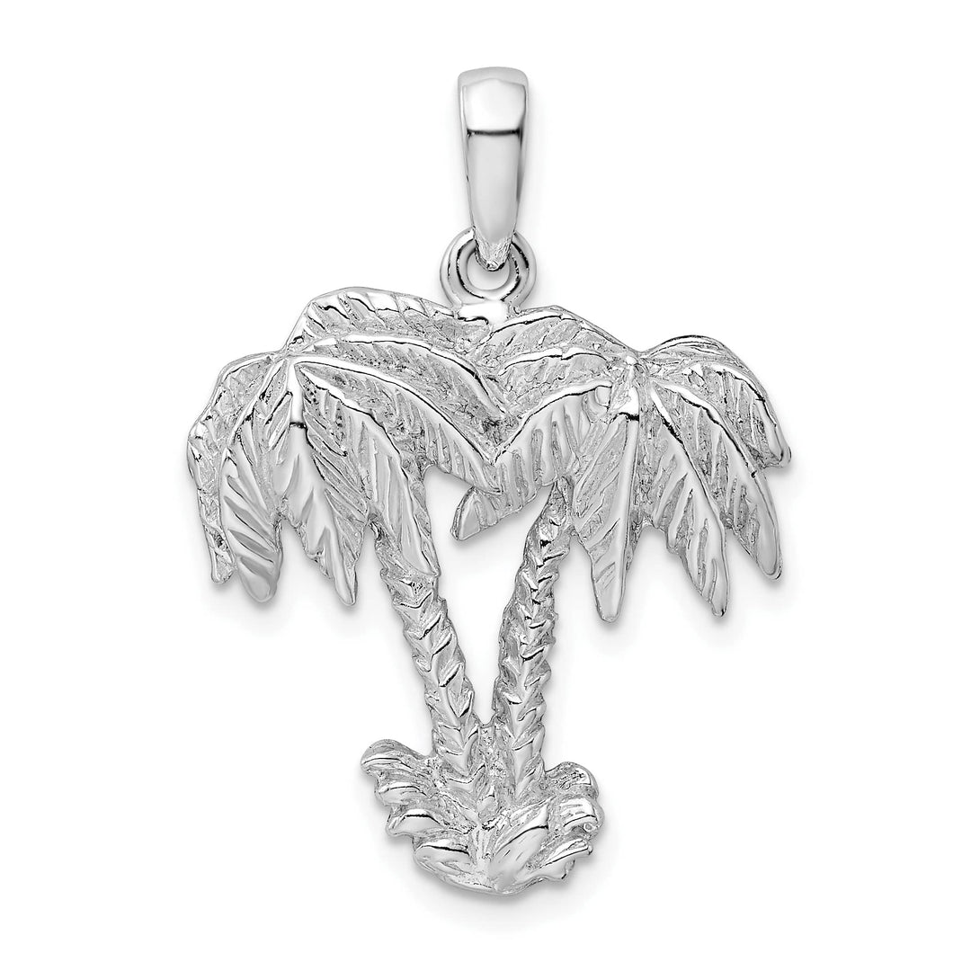 Sterling Silver Two Palm Trees Pendant