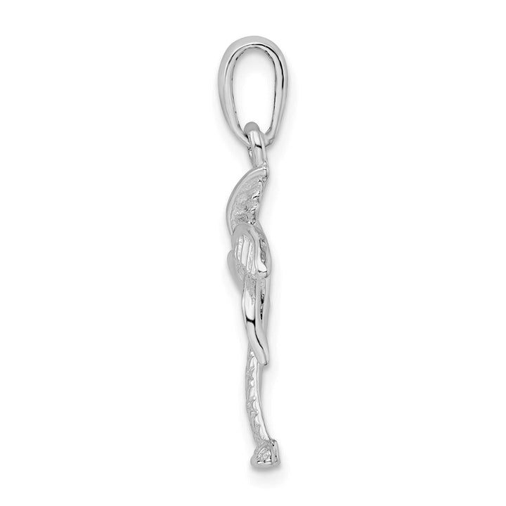 Sterling Silver Palm Tree with Textured Trunk Pendant