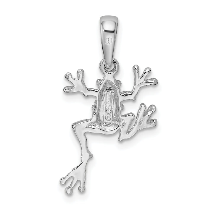 Sterling Silver Jumping Frog Pendant