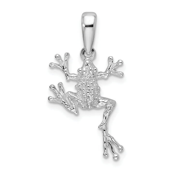 Sterling Silver Jumping Frog Pendant