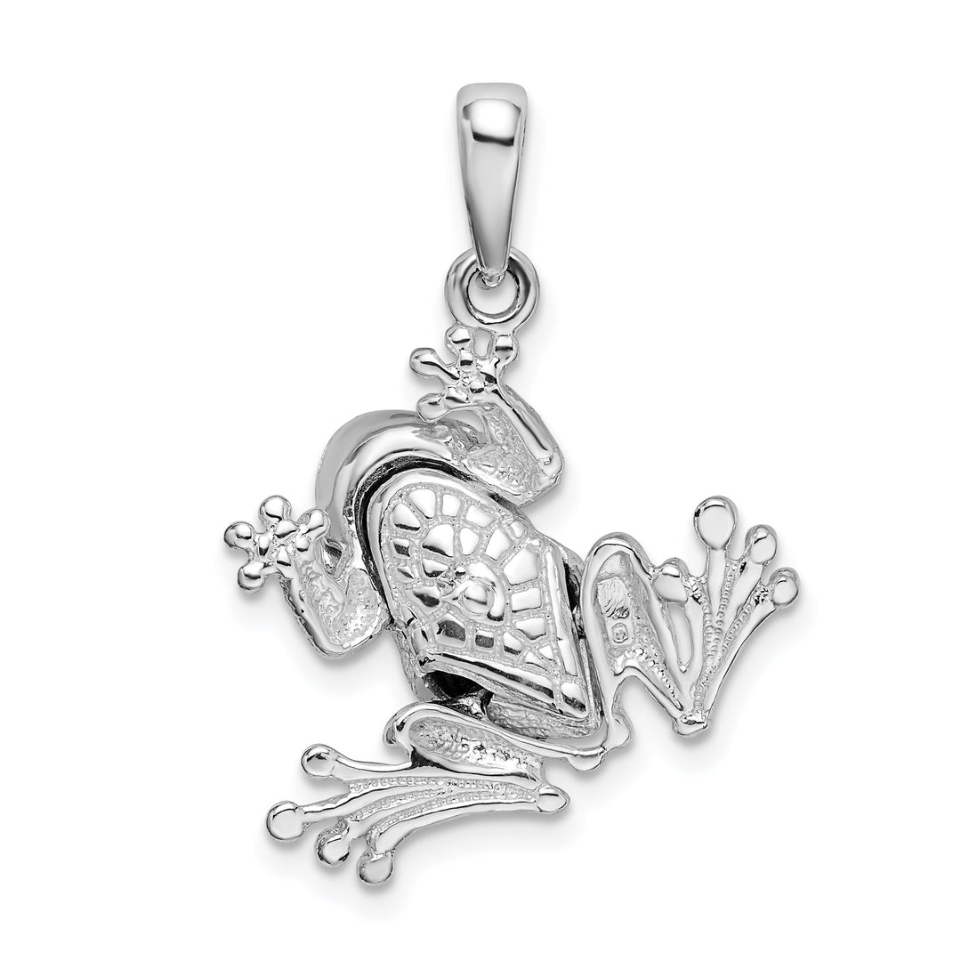 Sterling Silver Bug Eyed Frog Pendant