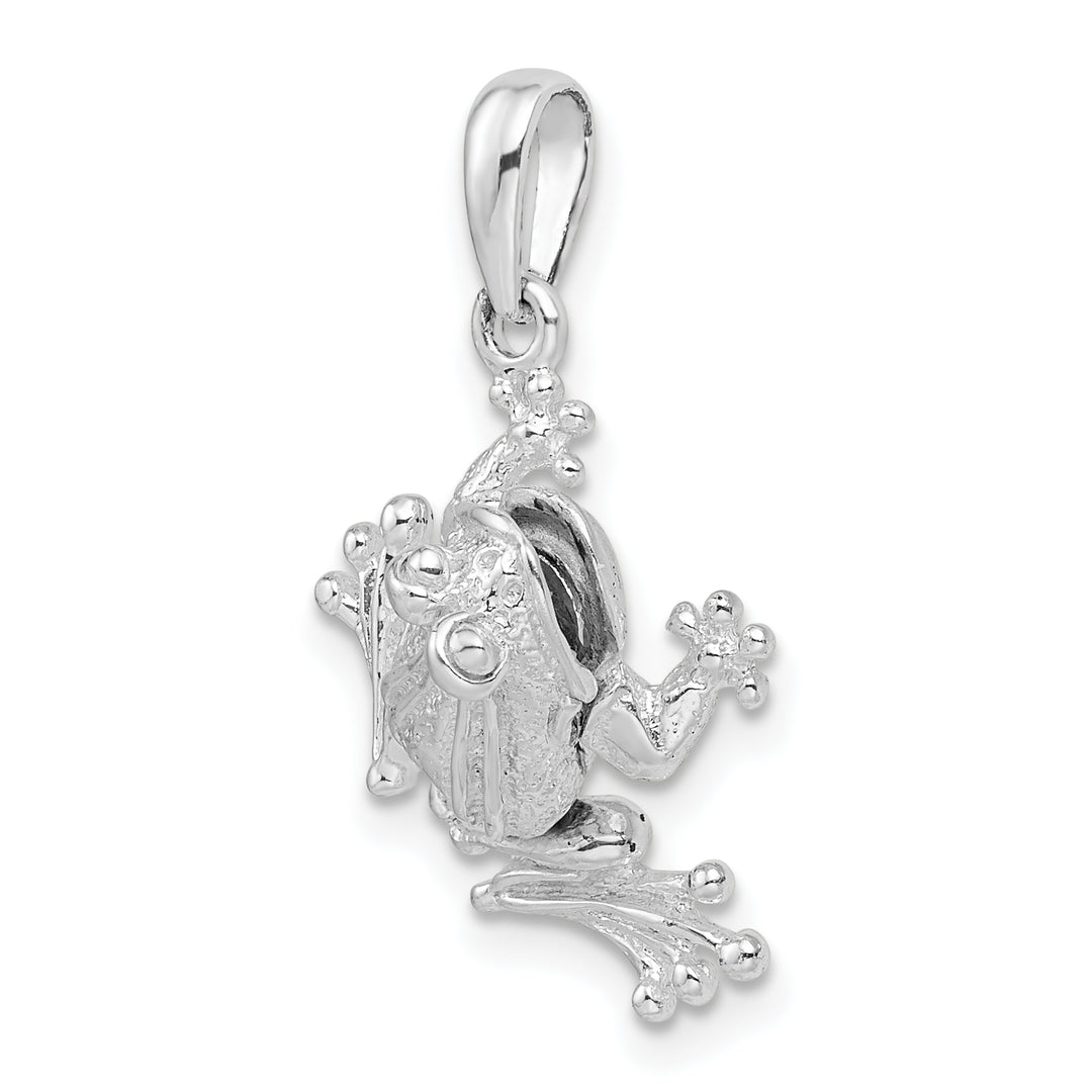 Sterling Silver Bug Eyed Frog Pendant