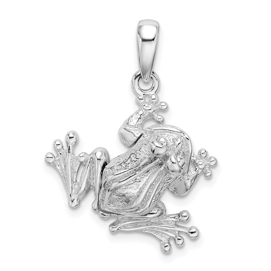 Sterling Silver Bug Eyed Frog Pendant