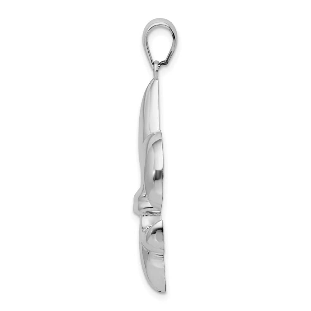 Lovely Rita's Pendants & Charms Sterling Silver Polished Large Fleur de Lis Pendant