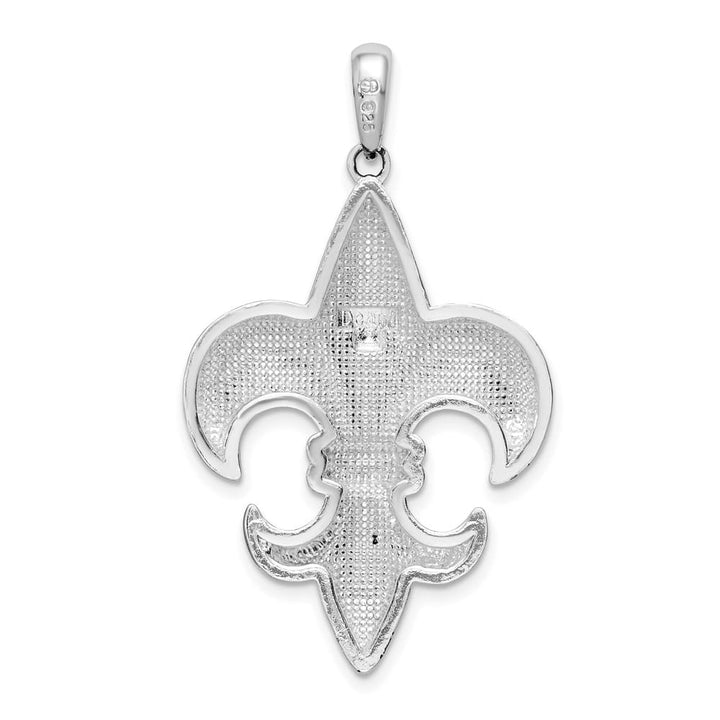 Lovely Rita's Pendants & Charms Sterling Silver Polished Large Fleur de Lis Pendant