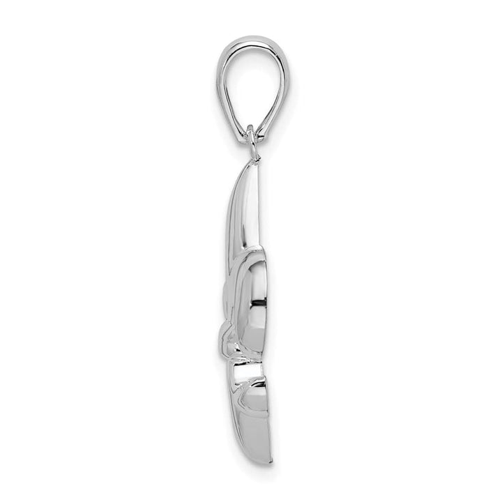 Lovely Rita's Pendants & Charms Sterling Silver Polished Medium Fleur de Lis Pendant