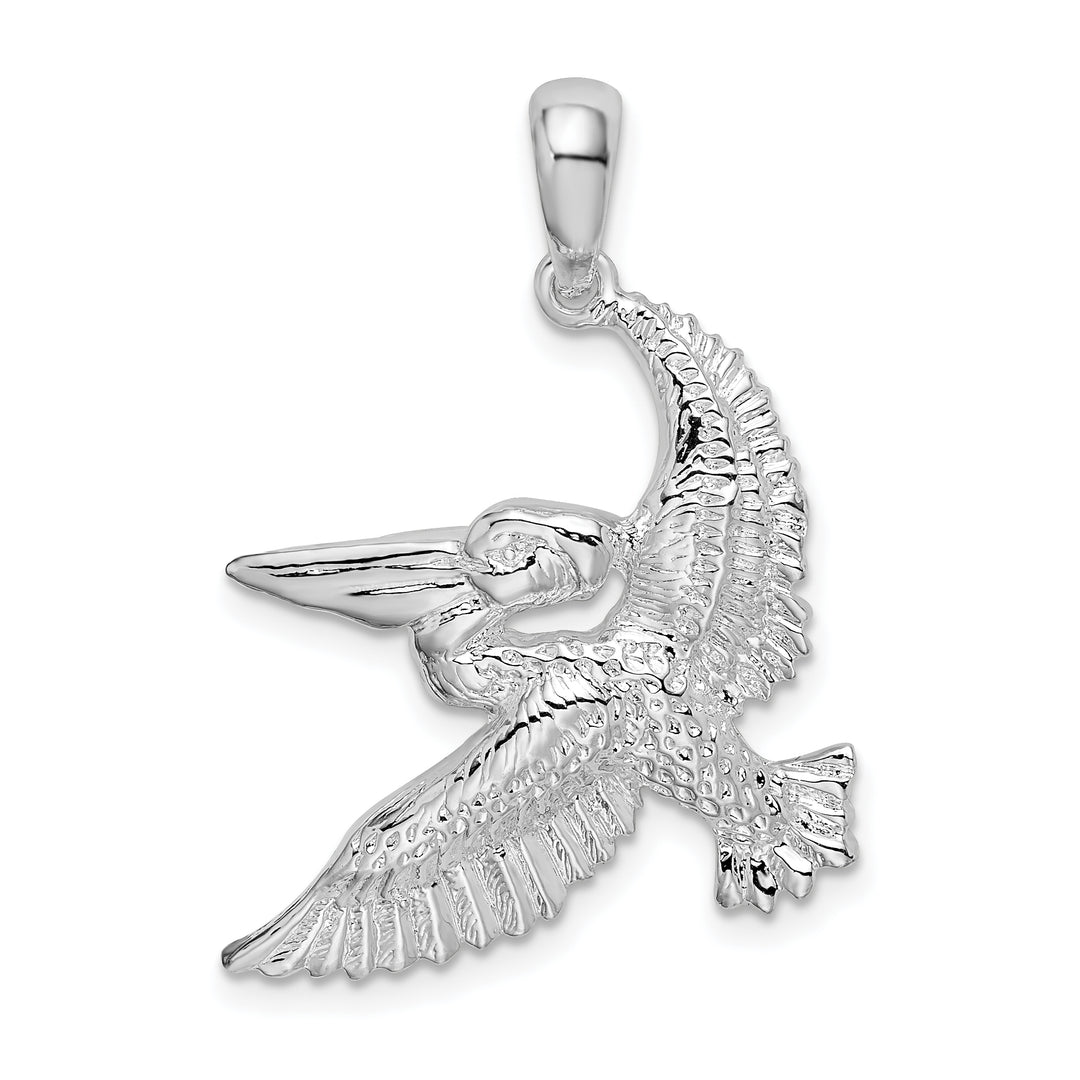 Sterling Silver Flying Pelican Pendant