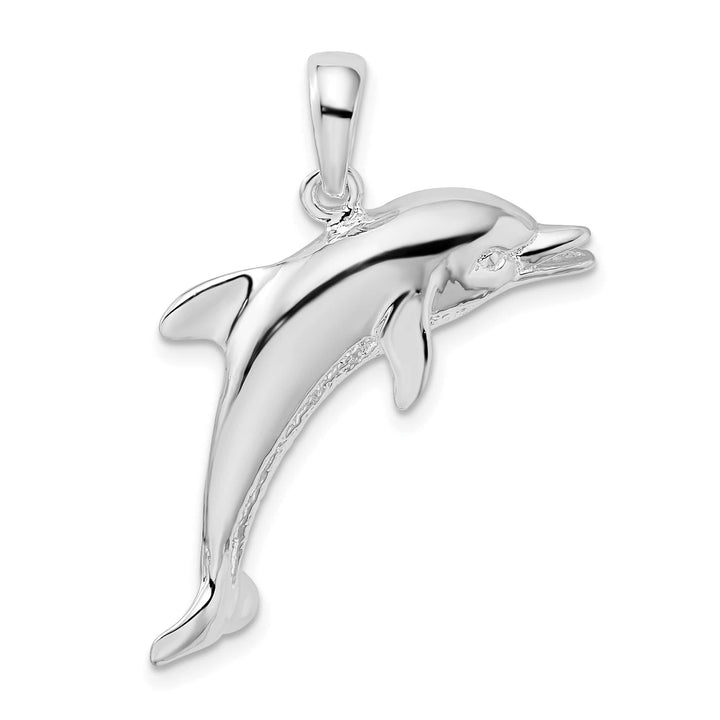 Sterling Silver Jumping Dolphin Pendant
