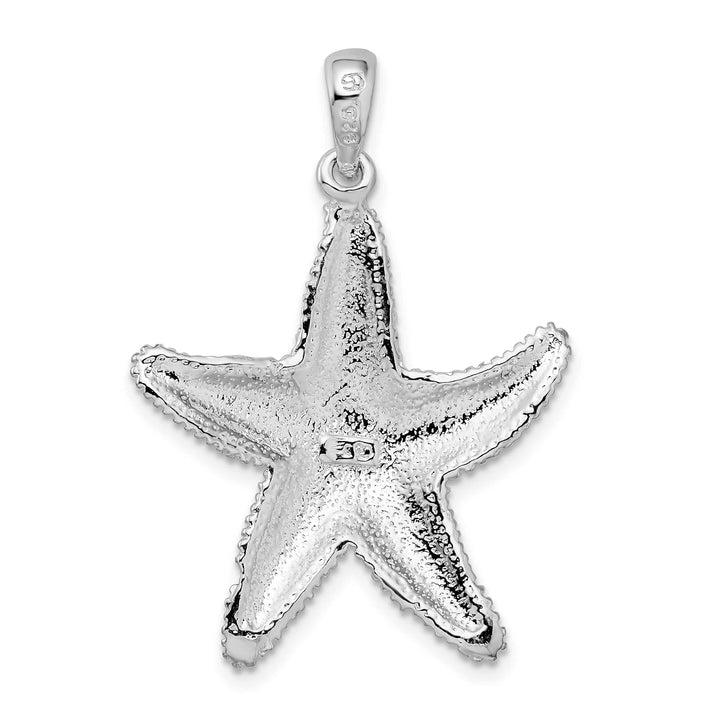 Sterling Silver Textured Starfish Pendant