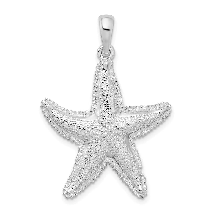 Sterling Silver Textured Starfish Pendant