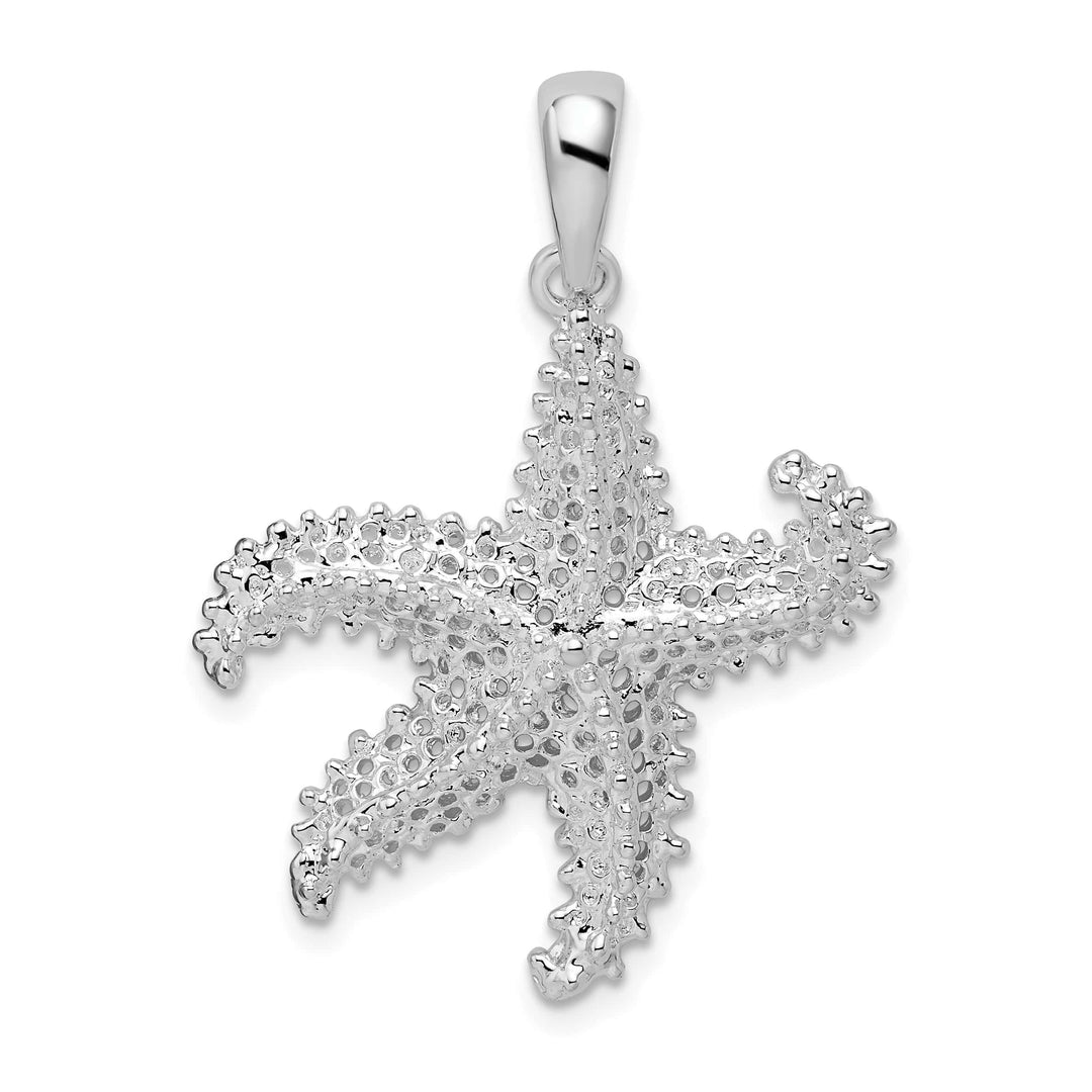 Sterling Silver Pierced Starfish Pendant