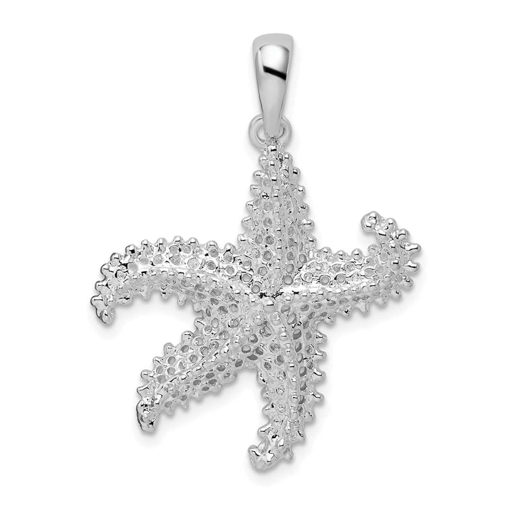 Sterling Silver Pierced Starfish Pendant