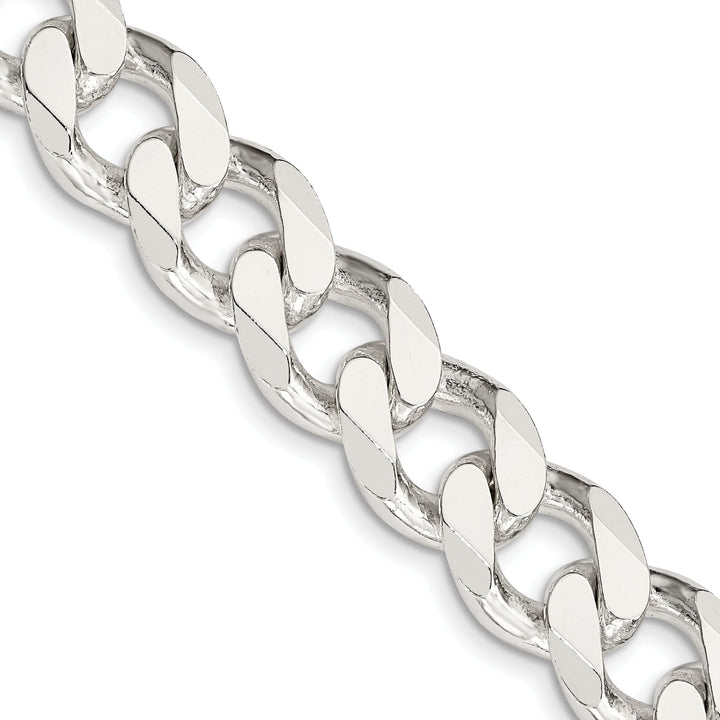 Sterling Silver 13mm Curb Chain 26 Inch