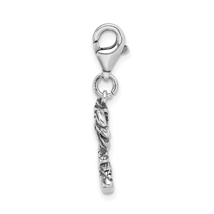 Sterling Silver 3-D Antiqued Palm Tree Charm