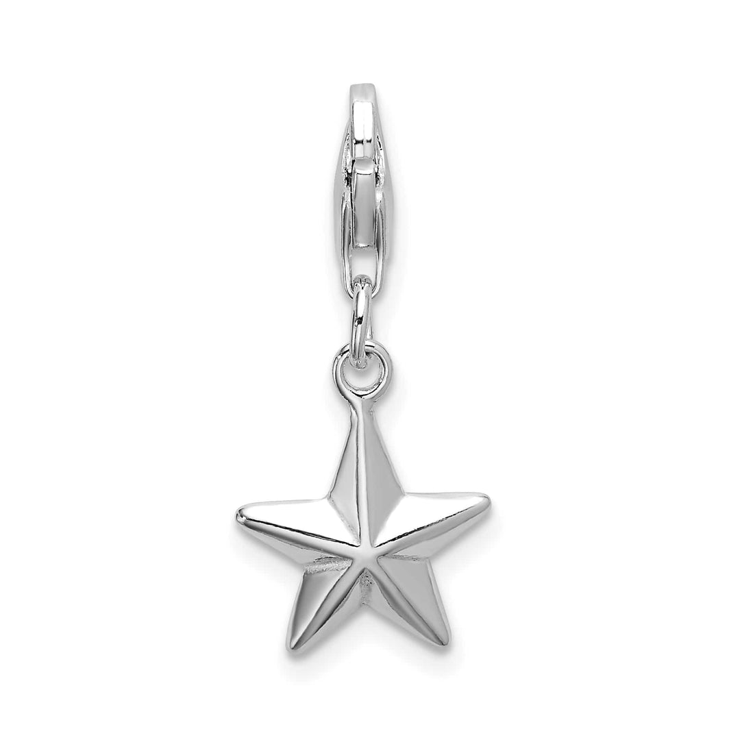 Sterling Silver 3-D D.C. Star Charm