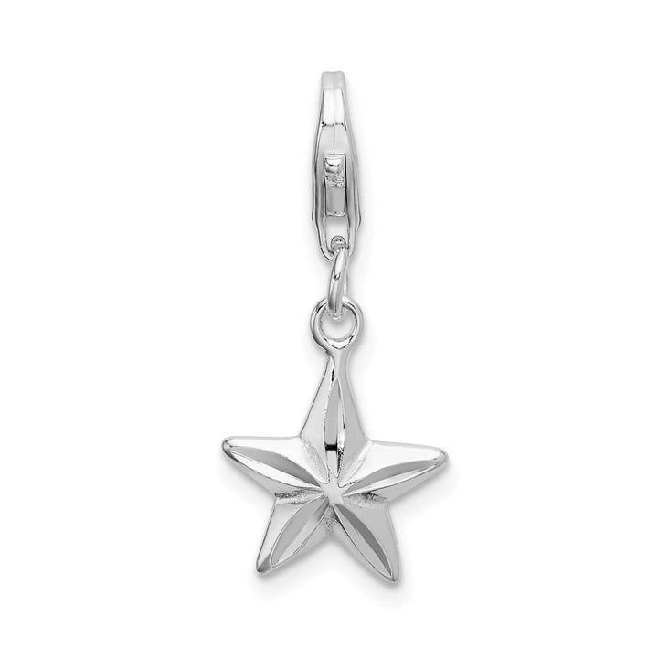 Sterling Silver 3-D D.C. Star Charm