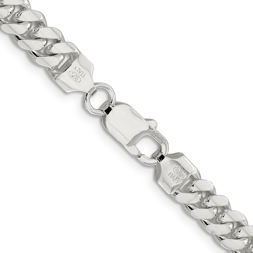 Sterling Silver 7.0mm Polished Domed Curb Chain 26 Inch