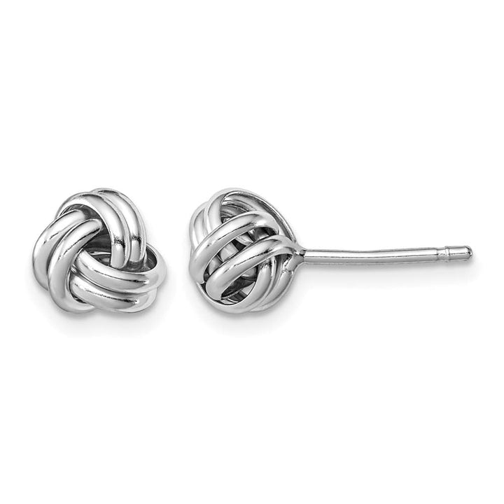 Sterling Silver Double Knot Post Earrings