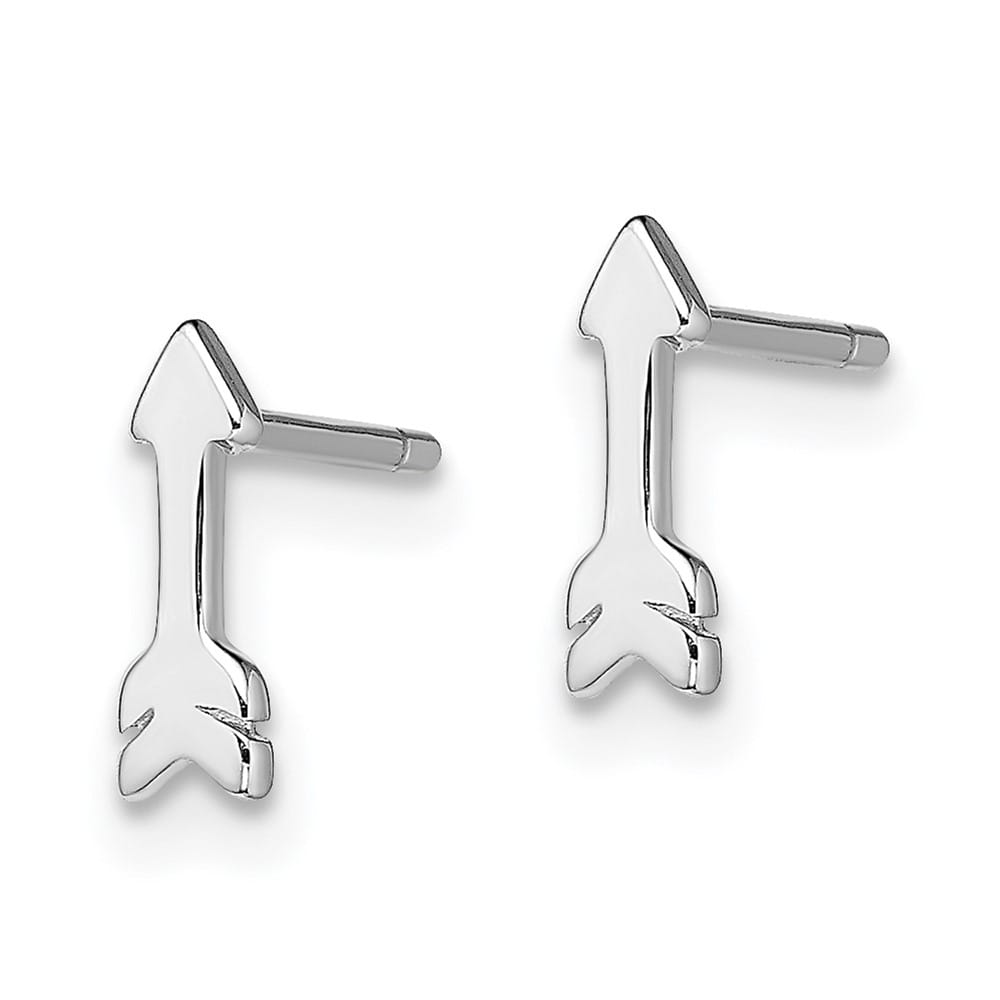 Sterling Silver Polished 8mm Arrow Post Earrings