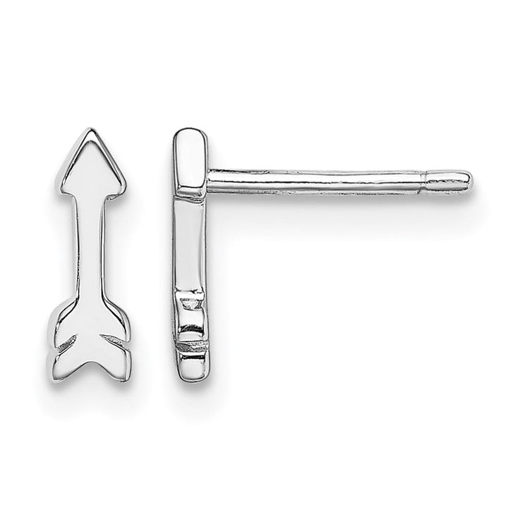 Sterling Silver Polished 8mm Arrow Post Earrings