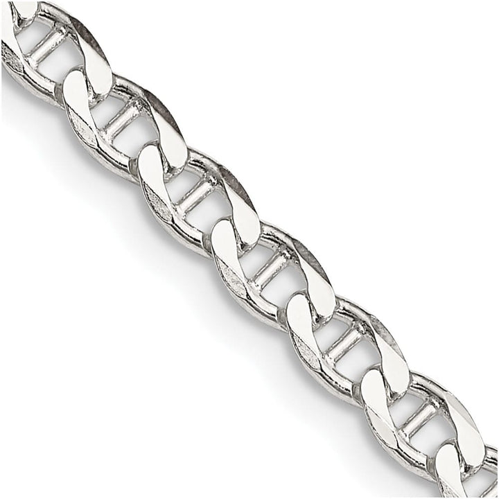 Sterling Silver 4.0mm D.C. Flat Anchor Curb Chain