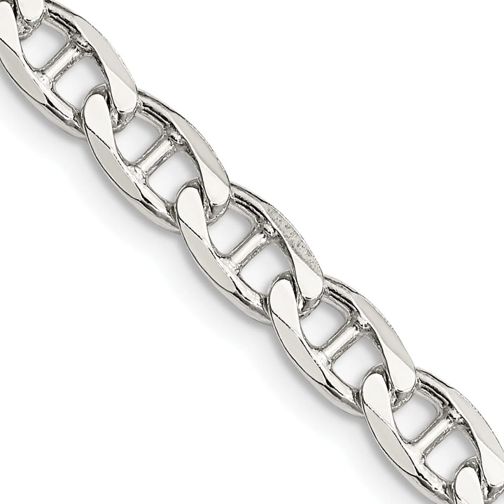 Sterling Silver 5.7mm D.C. Flat Anchor Curb Chain 26 Inch