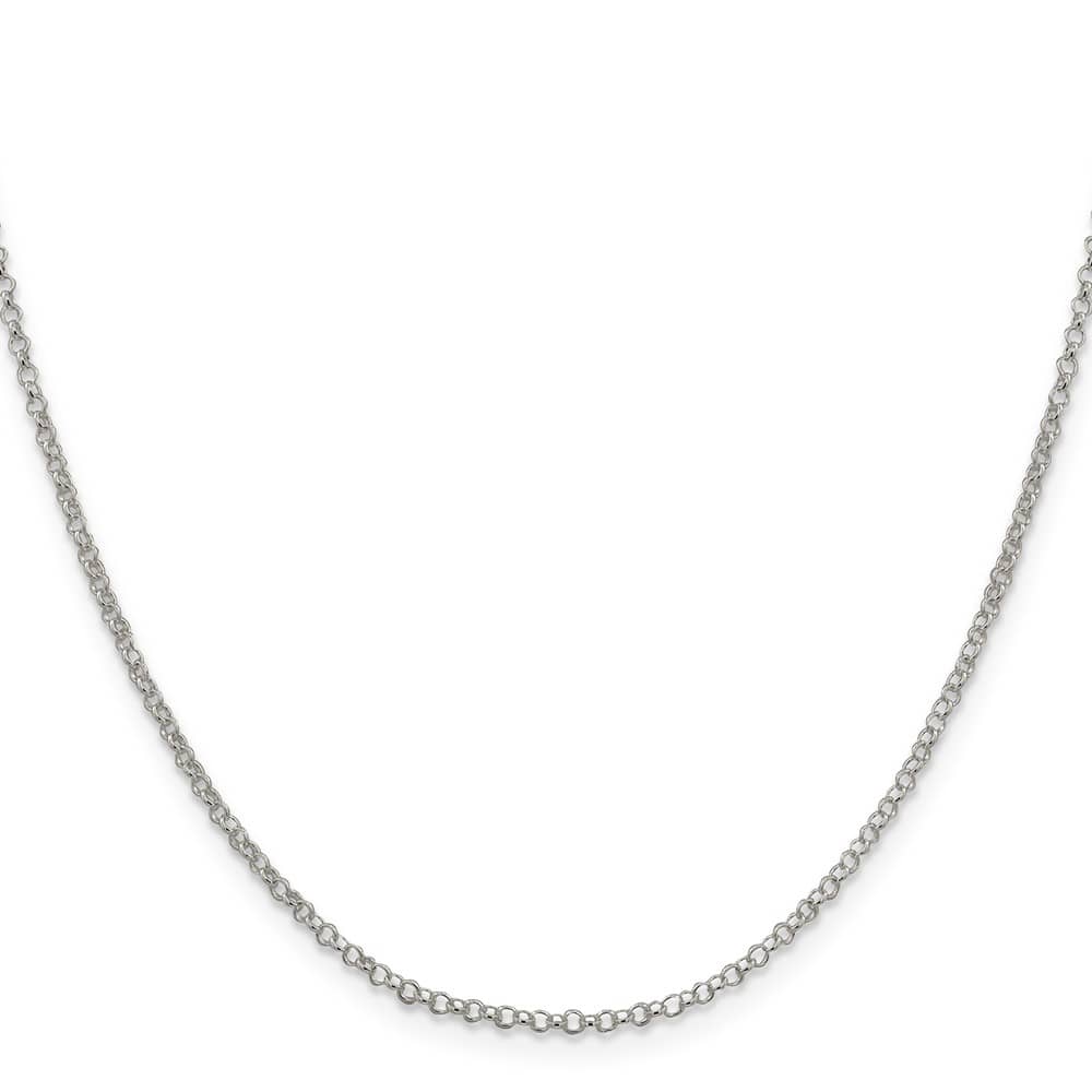 Lovely Rita's Chains Sterling Silver 2mm Rolo Chain with Lobster Clasp