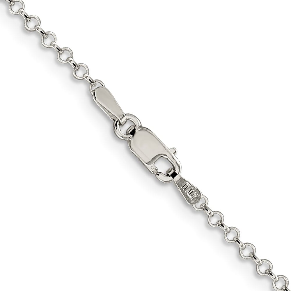 Lovely Rita's Chains Sterling Silver 2mm Rolo Chain with Lobster Clasp