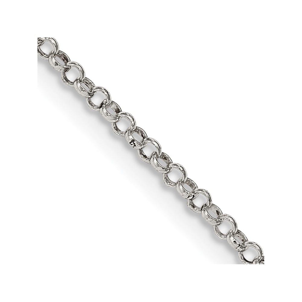 Lovely Rita's Chains Sterling Silver 2mm Rolo Chain with Spring Ring Clasp