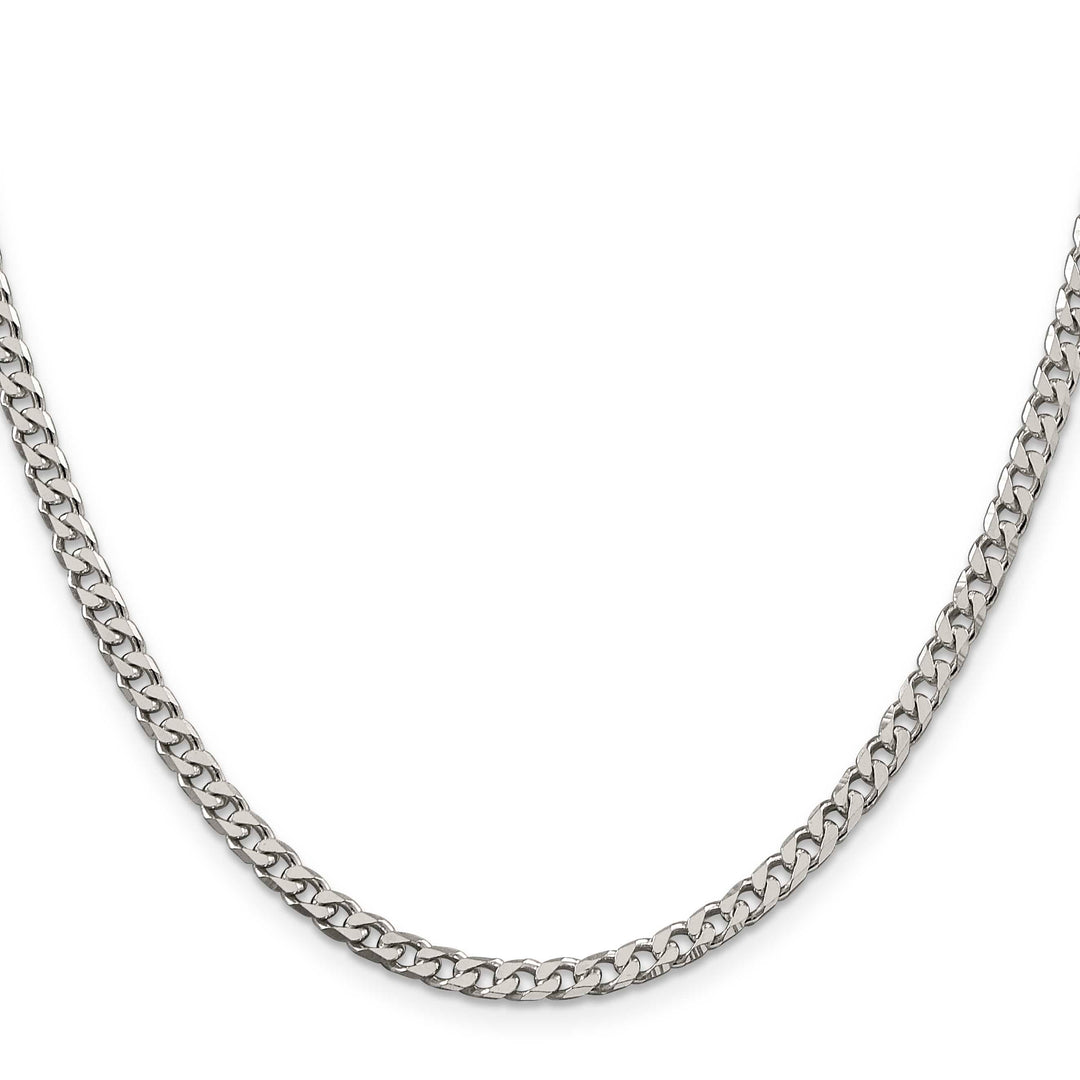 Sterling Silver Polished 3.5mm Curb Chain 26 Inch