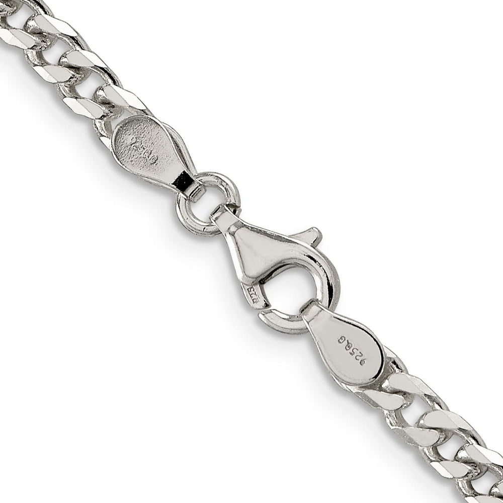 Sterling Silver Polished 3.5mm Curb Chain 26 Inch