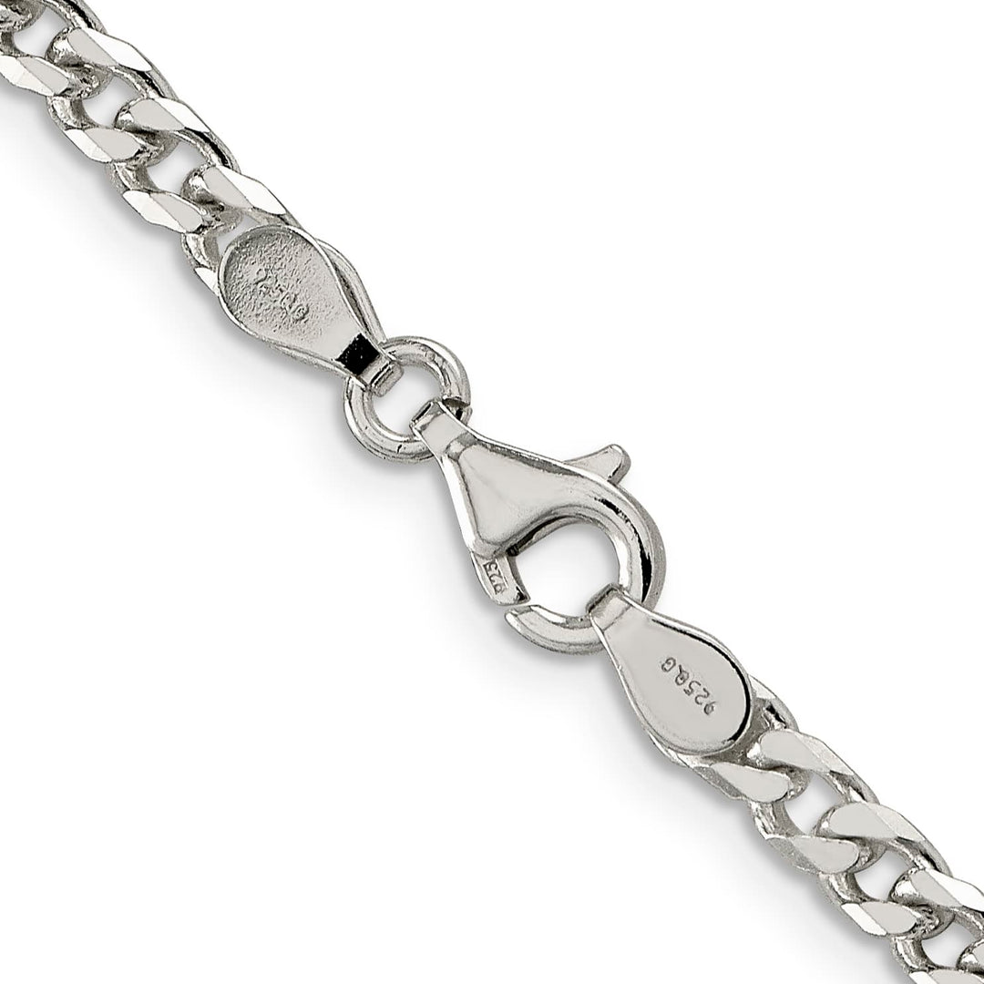 Sterling Silver Polished 3.5mm Curb Chain 26 Inch