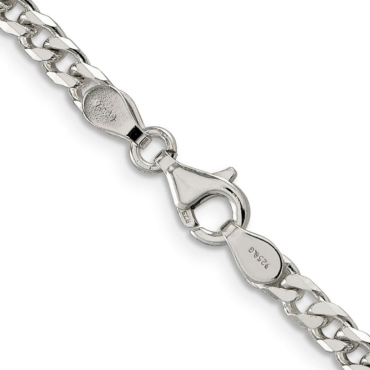 Sterling Silver Polished 3.5mm Curb Chain 26 Inch