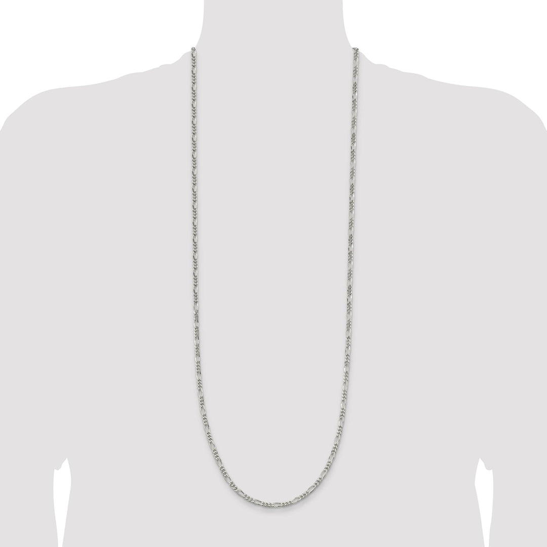 Sterling Silver 3.5mm Figaro Chain