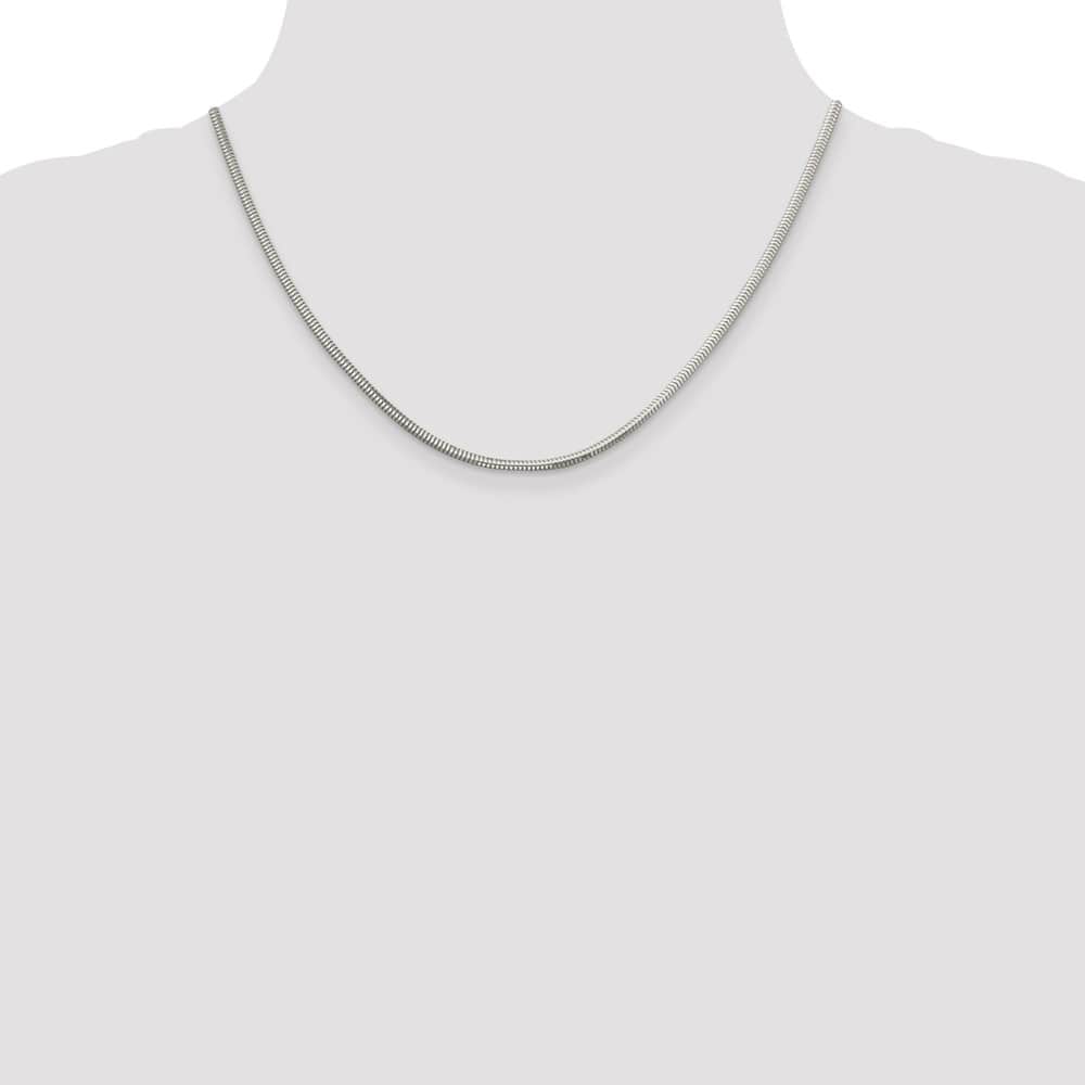 Lovely Rita's Chains Sterling Silver 2.5mm D.C. Snake Chain