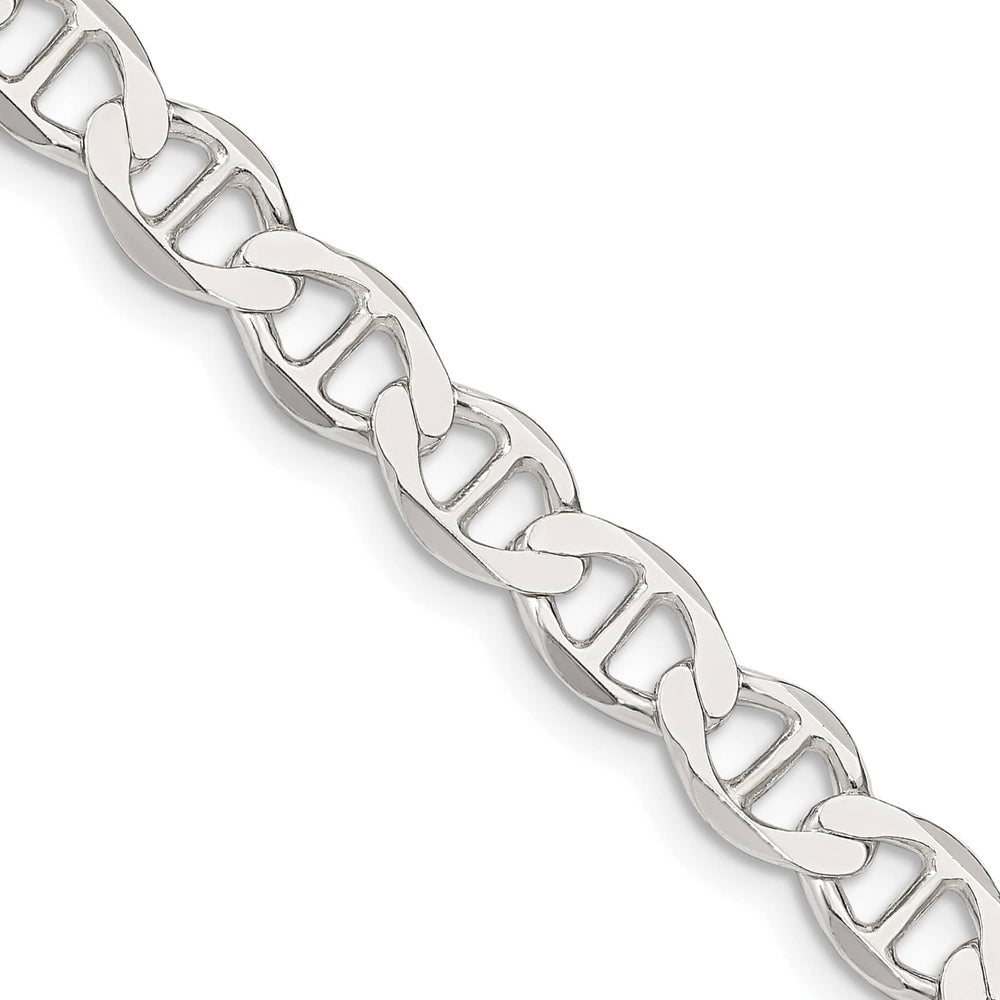 Sterling Silver 7.1mm Flat Anchor Chain 26 Inch