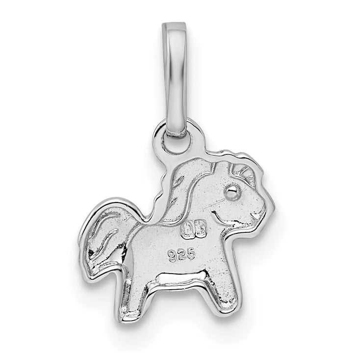 Sterling Silver Polished Pony Children's Pendant
