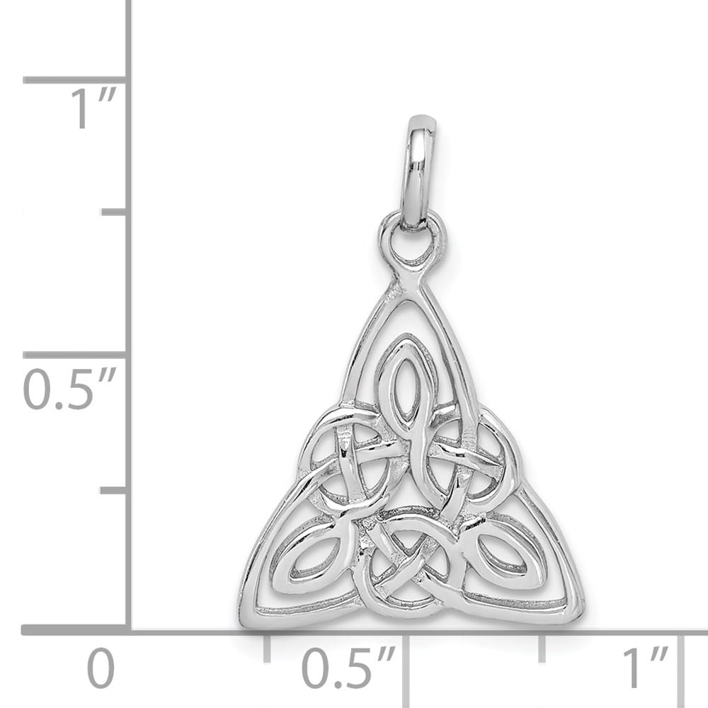 Lovely Rita's Pendants & Charms Sterling Silver 16mm Polished Celtic Symbol Pendant