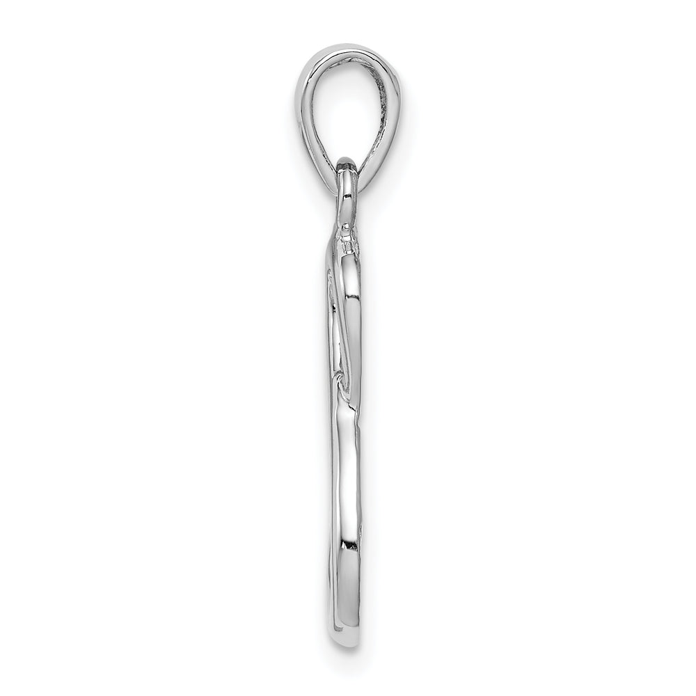 Sterling Silver and Gold-tone Cross Infinity Pendant