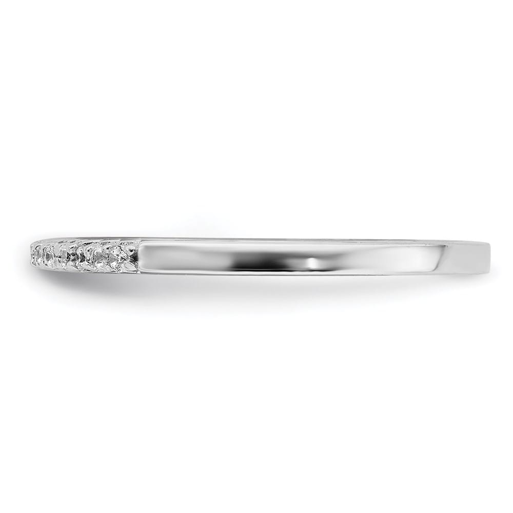 Sterling Silver Polished CZ Ring