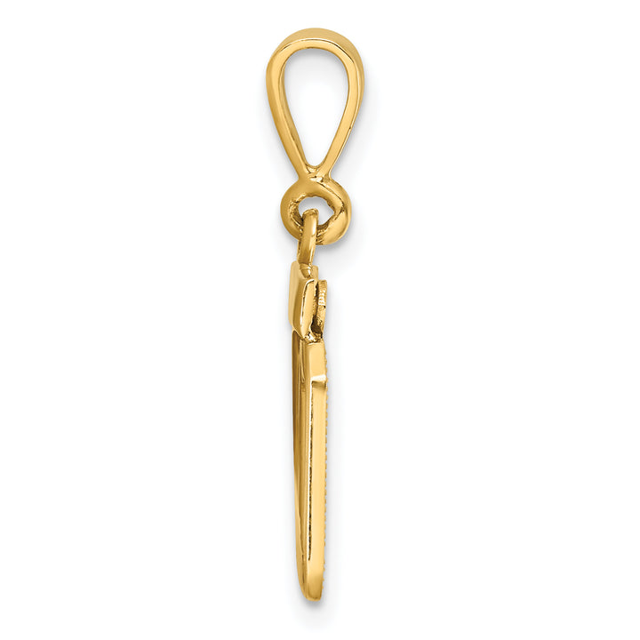 14k yellow gold polished small number 20 charm