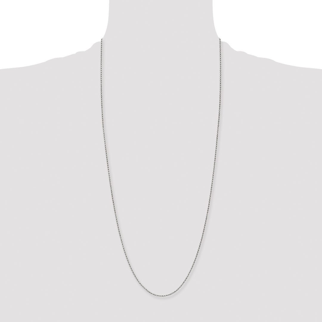 Chisel Stainless Steel Antiqued 2mm Beaded Ball Chain