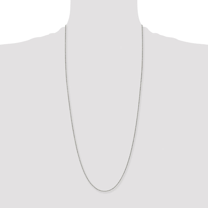 Chisel Stainless Steel Antiqued 2mm Beaded Ball Chain