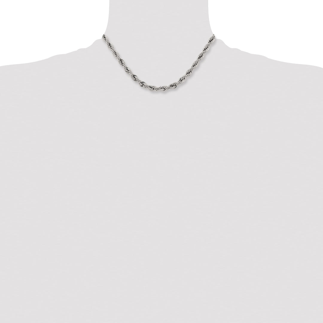 Chisel Stainless Steel 7mm Rope Chain