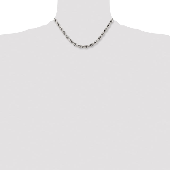 Chisel Stainless Steel 7mm Rope Chain