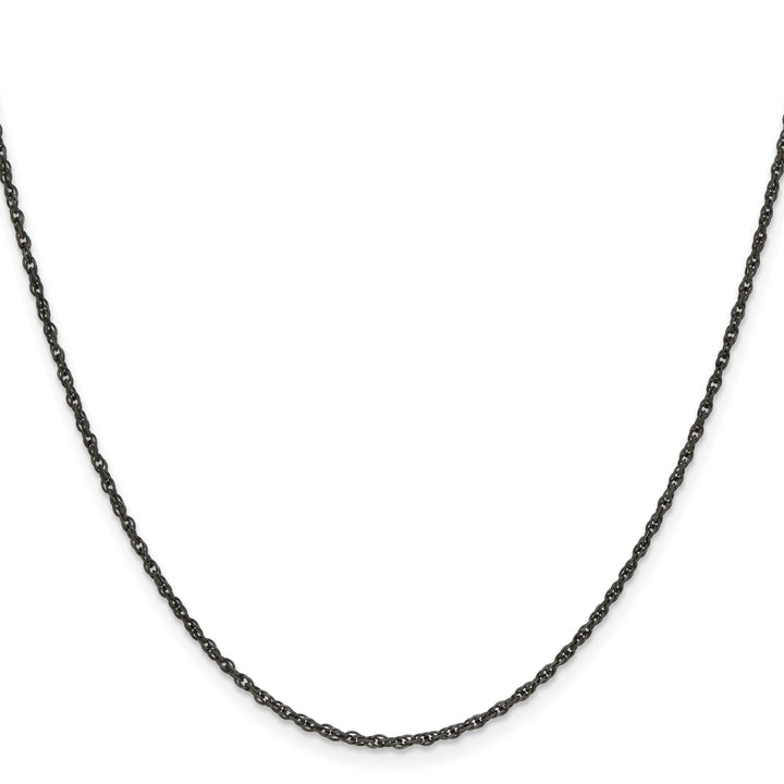Chisel Stainless Steel Oxidized 2mm Fancy Link Chain