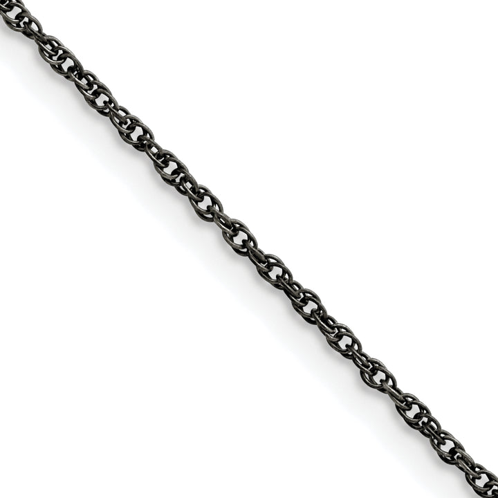 Chisel Stainless Steel Oxidized 2mm Fancy Link Chain