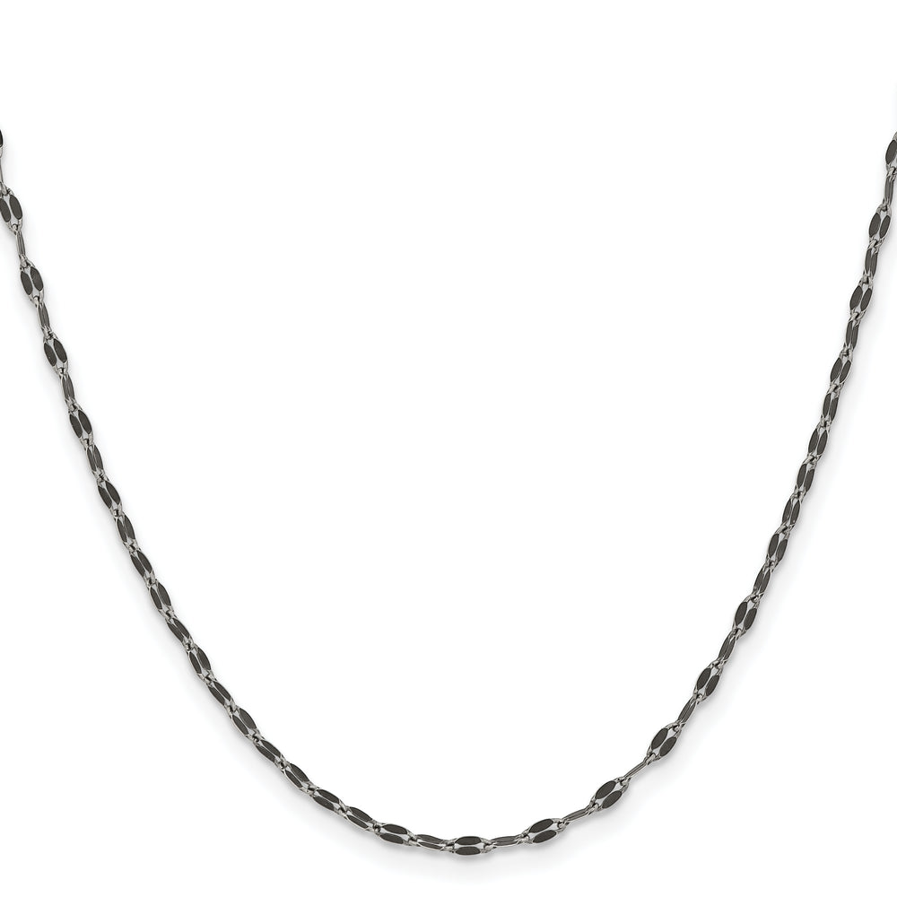 Chisel Stainless Steel Oxidized 2.5mm Alternate Anchor Link Chain