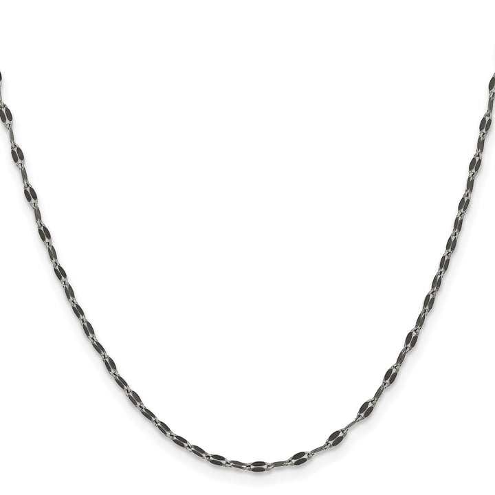 Chisel Stainless Steel Oxidized 2.5mm Alternate Anchor Link Chain
