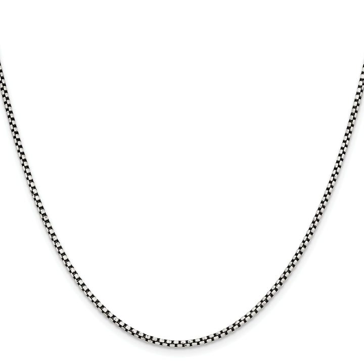 Chisel Stainless Steel Antiqued 2.25mm Box Chain